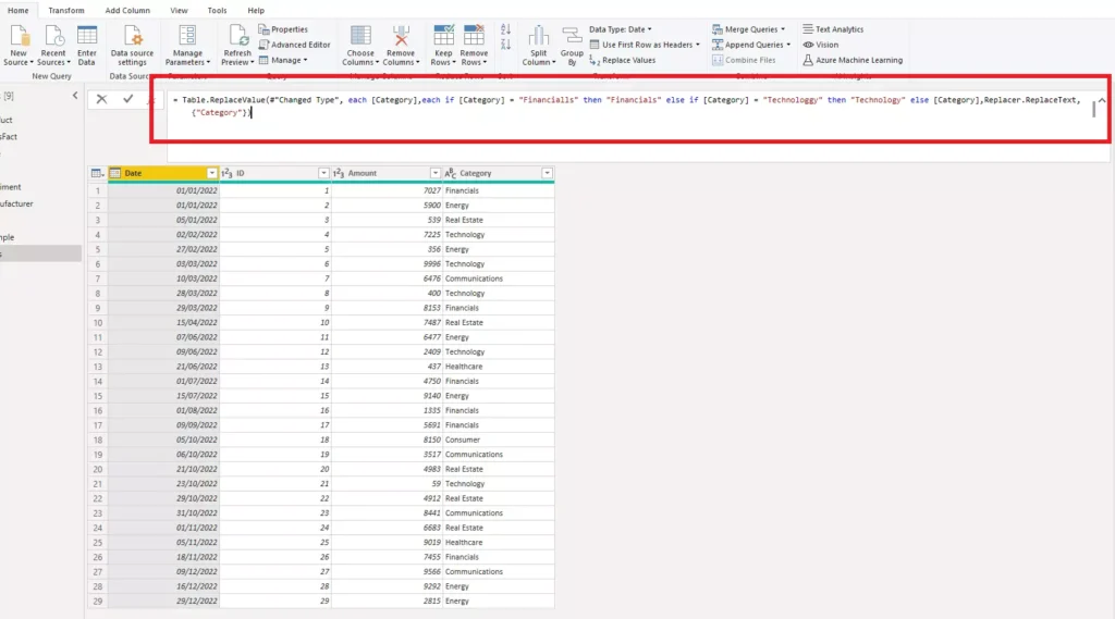 Replace Multiple Values Power Query