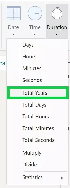 Total Years in Power Query