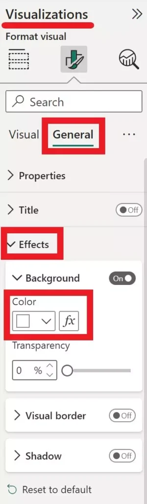 How to change background color of table in Power BI